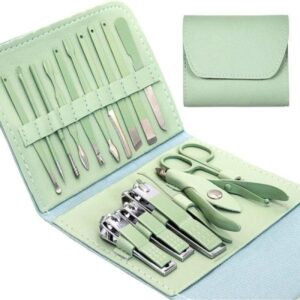 16 Pcs Stainless Steel Nail Cutter & Clipper Tool Box Set – Personal Care Manicure & Pedicure Set